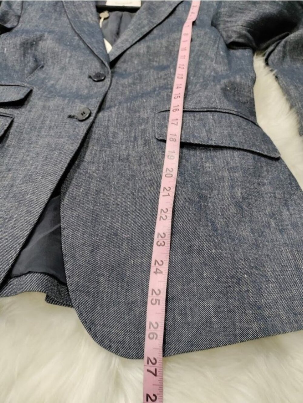 NWT Dondup Lissa Cotton and Linen Single Breasted Blazer S - Picture 7 of 16